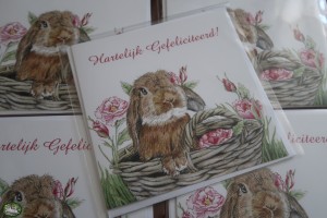 Roosje~Rosalie ® Deluxe Felicitatie Kaart 