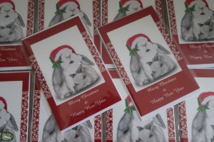 Roosje~Rosalie Dubbele Kerstkaart Duo (18,2x11,7cm)